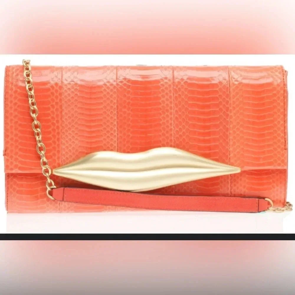 DIANE VON Furstenberg bag Coral Snake skin